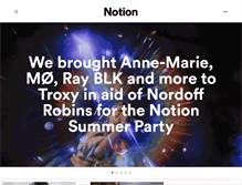 Tablet Screenshot of notionmagazine.com